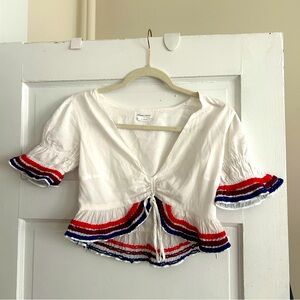 Lovers & Friends summer white top XS